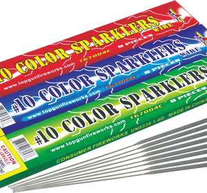 #10 Assorted Color Sparklers